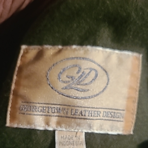 Georgetown Men's Brown Leather/Suede BomberJacket Size: Med - Picture 15 of 16